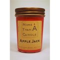 More Than A Candle More Than A Candle APJ8J 8 oz Jelly Jar Soy Candle; Apple Jack APJ8J